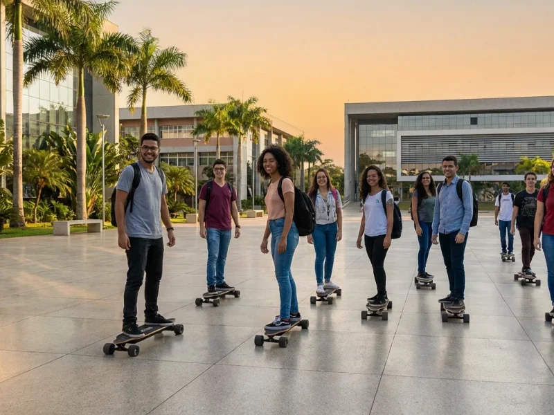 Guia do Skate Elétrico Para Universitários 2026 – VYRON Brasil