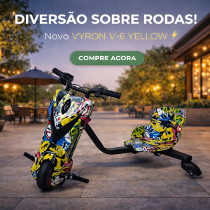 VYRON V-6 Yellow Carrinho de Drift Infantil